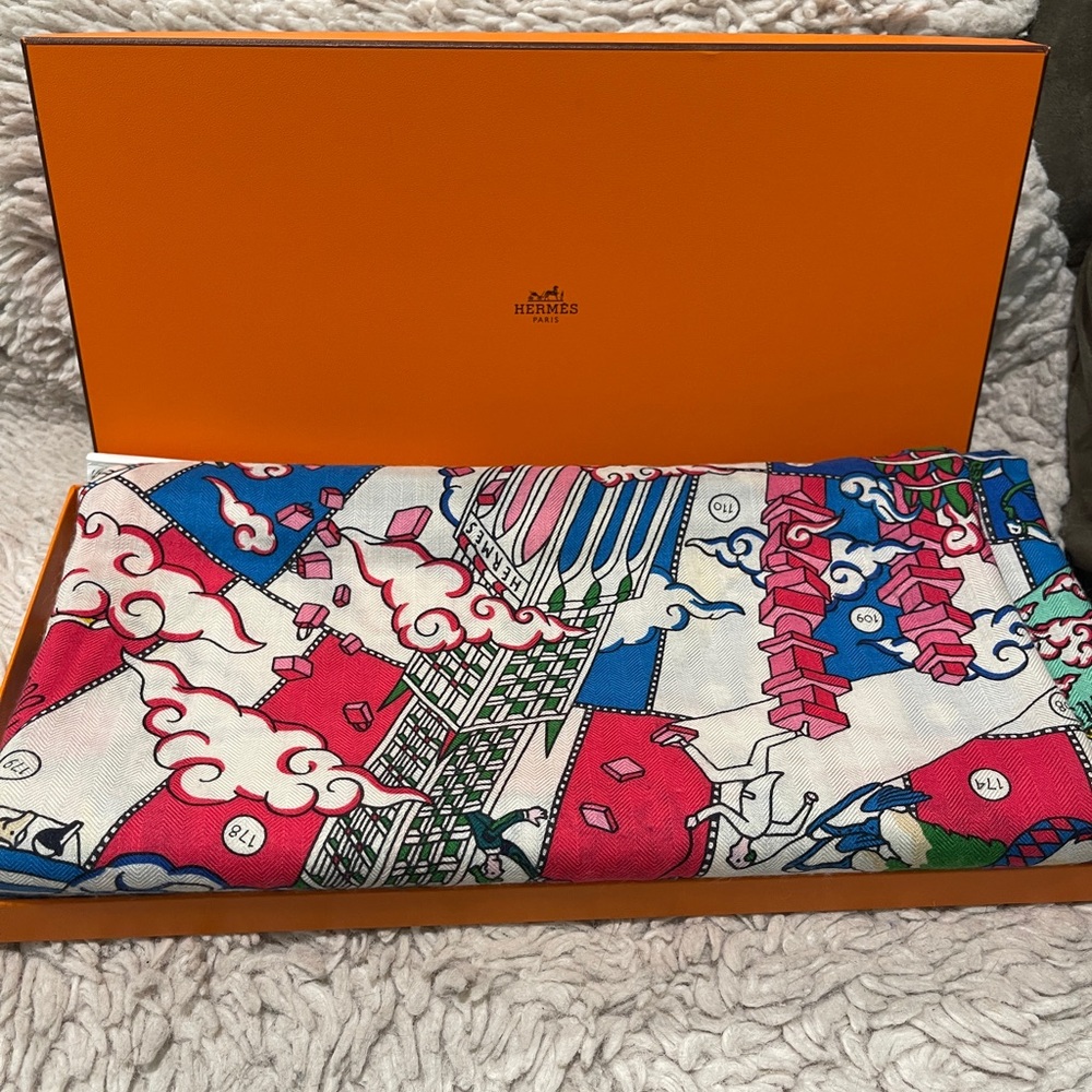 Hermès Colorful wool Scarf